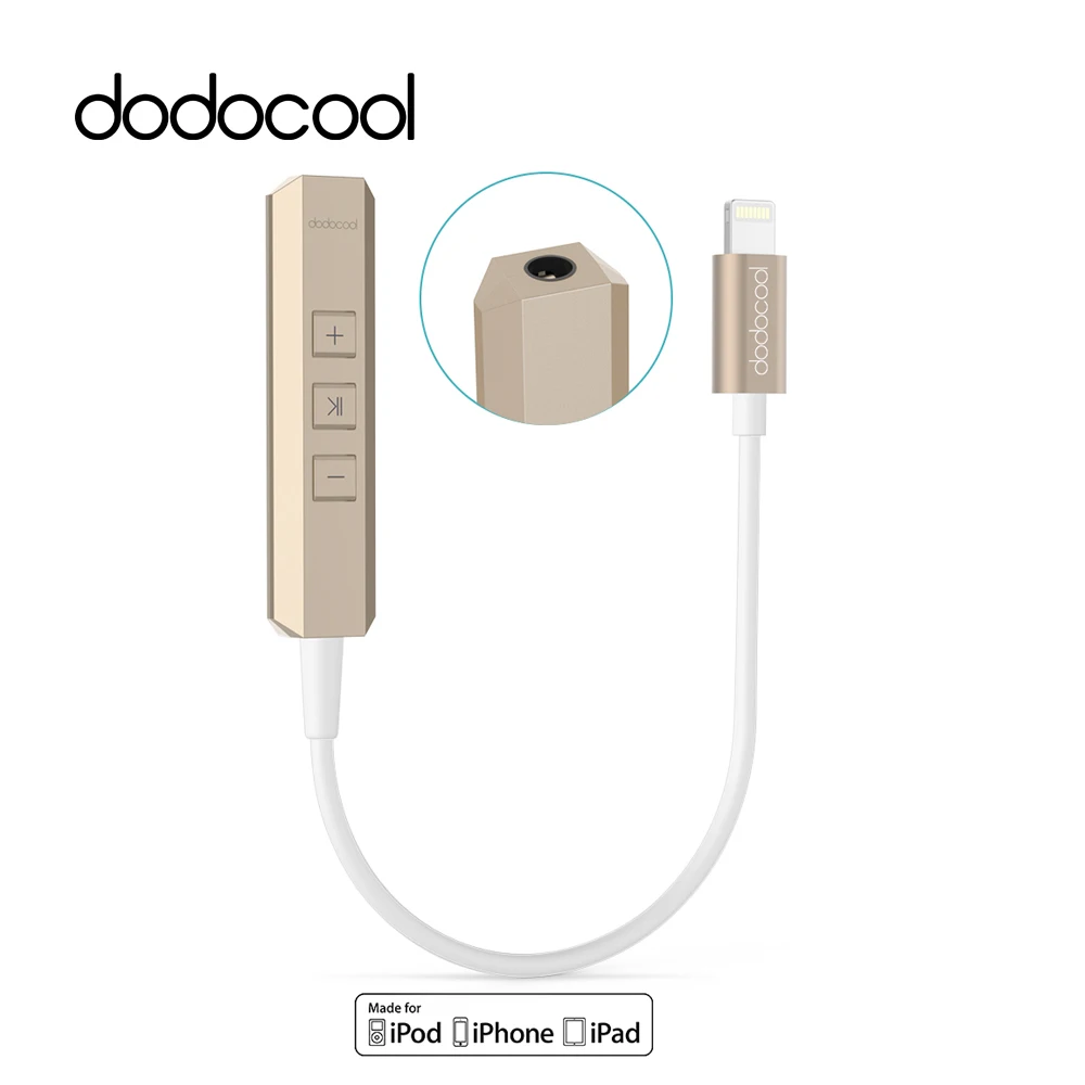dodocool MFi Certified Lightning to 3.5mm Earphone Audio