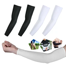 Newly 5 Pairs Cooling Arm Sleeves Sun UV Protection Outdoor Sport Sunscreen Half Finger Cover VK-ING
