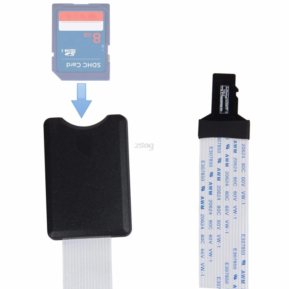 

TF Micro SD Male To SD Female SDHC SDXC Flexible Extension Adapter Cable Extender For Car GPS TV 48cm/60cm JUN05 dropship