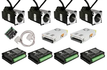 

NEW&HOT!!! 4Axis NEMA23 23SSM8440-EC1000 Closed-Loop Stepper motor 2.2N.m 4A&Servo Driver HBS57 &350W-36V &DB25 for CNC KIT