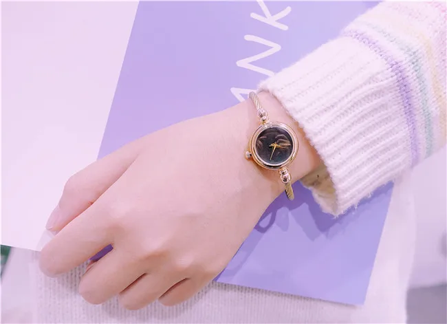 Ulzzang relógio de pulseira feminino de marca