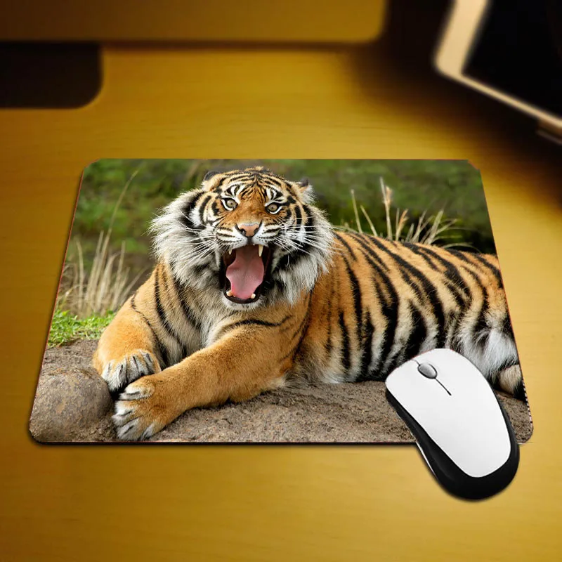 Mairuige All Kinds of Many Choose 3size Animals Tiger Pattern Mosepad Support Diy Design Pc Laptop Gaming Mouse Pads To Desktop