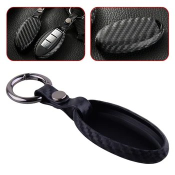 

CITALL New 3 4 5 Buttons Carbon Fiber Style Soft Silicone Smart Key Fob Cover Fit For Infiniti Q50 Q70 G37 Nissan