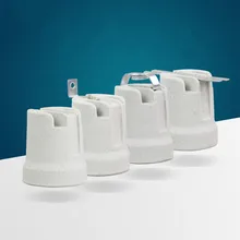 Светодиодные лампы E14 разъем керамические пластиковые Цоколи лампы держатель фонарь люстра лампа держатель аксессуары для освещения