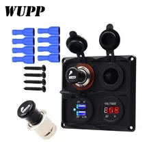WUPP Car Charger Dual USB Vehicle DC 12-24V Cigarette Lighter Set Socket Splitter 12V Charger Digital Voltmeter Accessories WUPP Car Charger Dual USB Vehicle DC 12-24V Cigarette Lighter Set Socket Splitter 12V Charger Digital Voltmeter Accessories