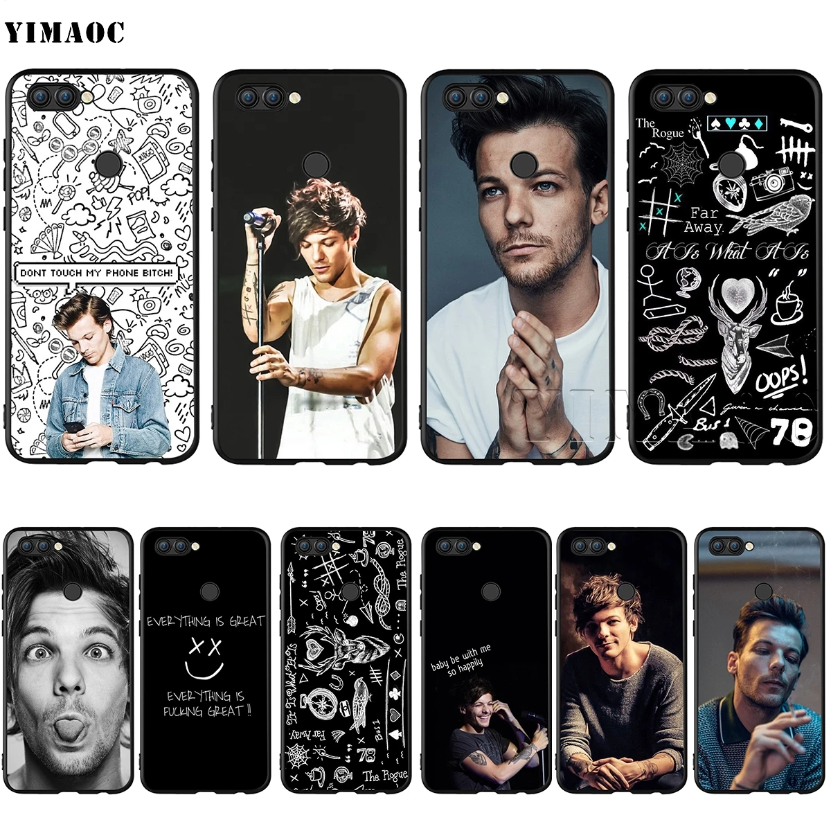 YIMAOC Louis Tomlinson Silicone Case for Huawei Honor 6a 7a 7c 7x 8 9 10 Lite Pro Y6 2018 2017 Prime