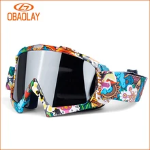 Ветрозащитные очки для катания на лыжах, противотуманные лыжные очки, очки для катания на коньках, сноуборд, очки для скейтборда, снегохода, верховой езды, анти-УФ очки