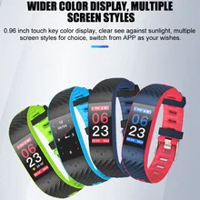 Лидер продаж двойной Цвет умный Браслет OLED Сенсорный экран Приборы для измерения артериального давления Фитнес трекер сердечного ритма Смарт-браслет с мульти РипсЫоп