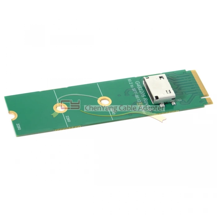 

10PCS/CY PCI-E 3.0 M.2 M-key to Oculink SFF-8612 SFF-8611 Host Adapter for PCIe Nvme SSD