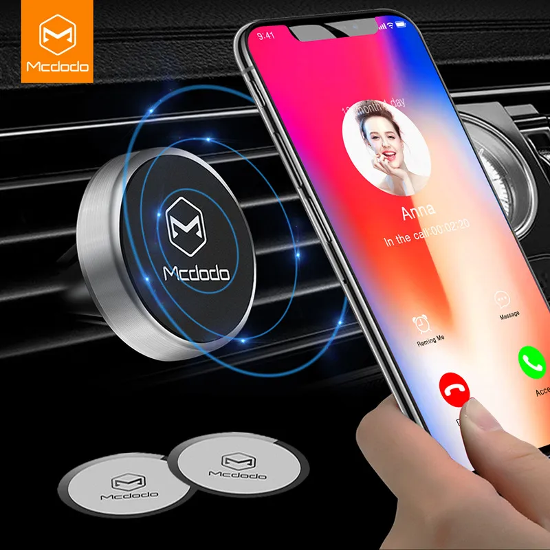 MCDODO Car Holder Mini Air Vent Mount Magnet Magnetic Cell Phone Mobile Holder Universal For iPhone X 6 6s 7 8 GPS Bracket Stand