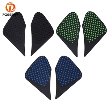

POSSBAY 1 Pair Motorcycle Fuel Tank Side Pad Gas Knee Grip Protector Anti-skid Sticker for Yamaha Harley Suzuki Scooter Stickers