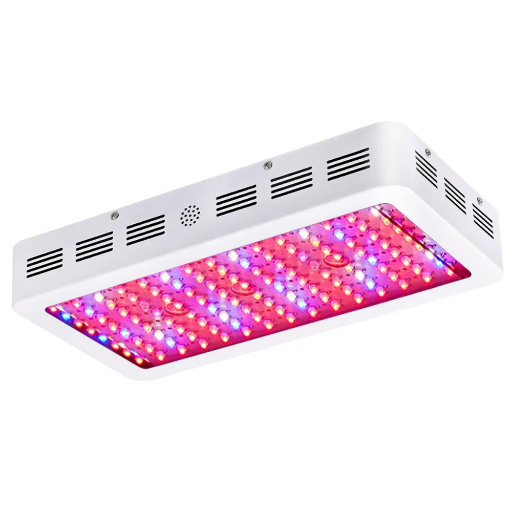 3 шт./лот King plus 1200 Вт двойные светодио дный чипы LED Grow Light полный спектр 410 730nm для