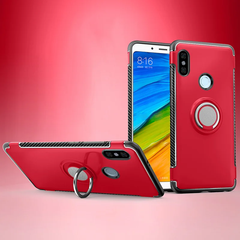 Магнитный чехол-держатель для автомобиля для Xiao mi Red mi Note 7 5 6 K20 Pro 6A 5A Prime 4X 4A S2 3S mi 9T 8 9 A2 Lite MAX Note mi x 2 3 - Цвет: Red