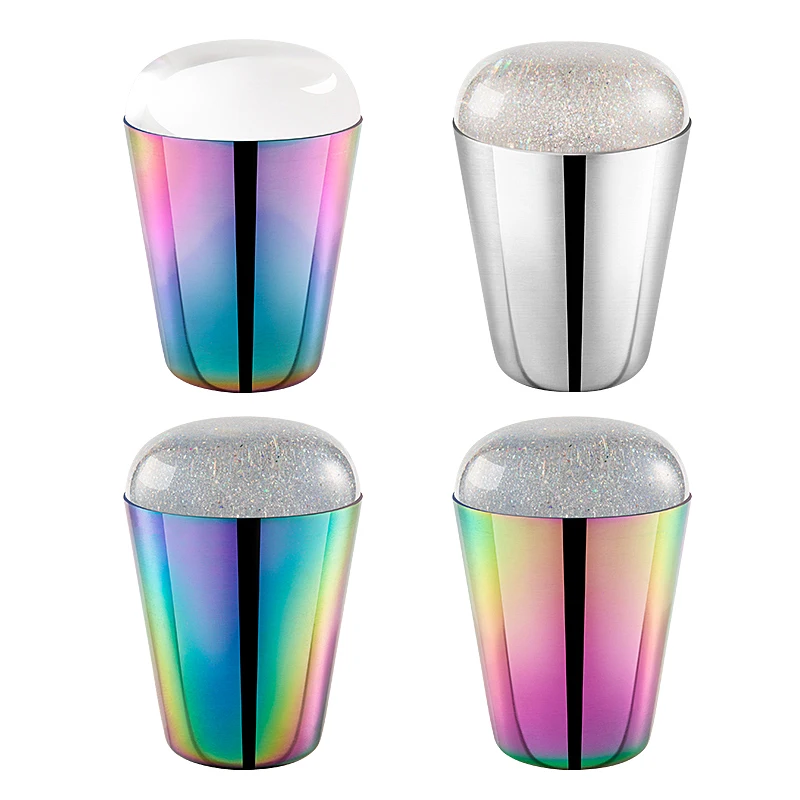 Holographic Transparent Nail Art Stamper Silicone Head With Scraper For Stamping Plate Image Transfer Manicure Printing Tools