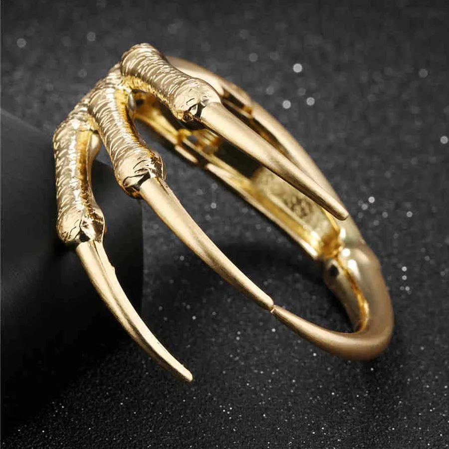 Скелет Руки Коготь Браслет для Для женщин jewelry Античное золото оптом челнока панк