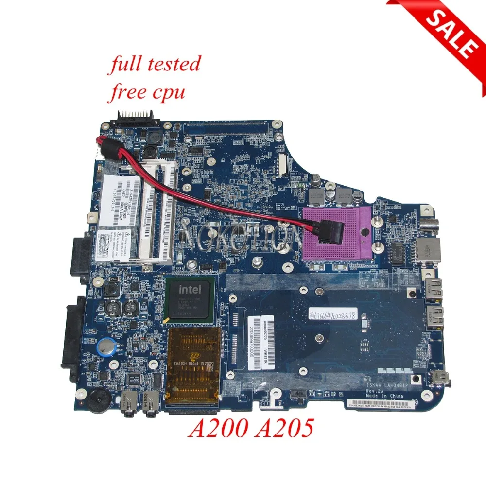 Материнская плата NOKOTION K000053930 ISKAA LA-3481P для ноутбука toshiba Satellite A200 GM965 DDR2 материнская