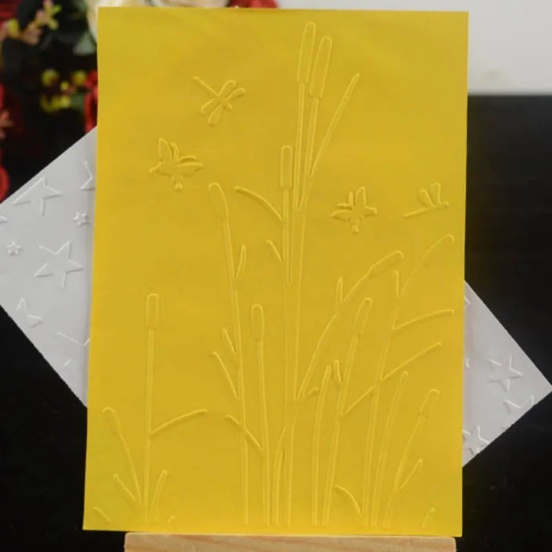 

Green bristle grass embossing folder background for DIY Scrapbooking Decorative Embossing card making