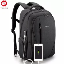 Tigernu USB водонепроницаемые противоугонные рюкзаки для мужчин 15,6 дюймов ноутбук мужской рюкзак для путешествий школьные сумки для подростков Mochila