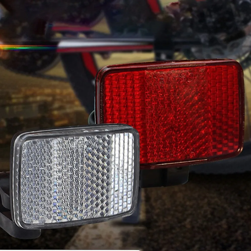 Best Bicycle Front Rear Reflective Lens MTB Road Bike Automatic Reflectors Cycling Warning Light Cycling Safety Accessories 2