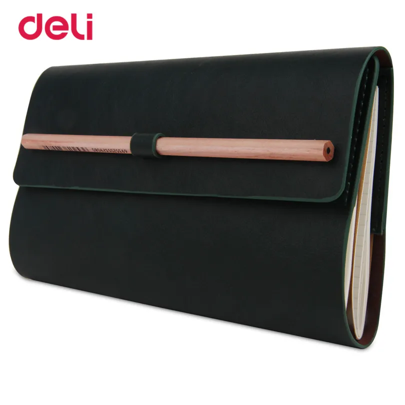 Deli Leather NOTEBOOK business Stationery 2 colors Office notebooks Diary Journal Sketchbook Refill Paper Notebook a diary gift Deli Leather NOTEBOOK business Stationery 2 colors Office notebooks Diary Journal Sketchbook Refill Paper Notebook a diary gift