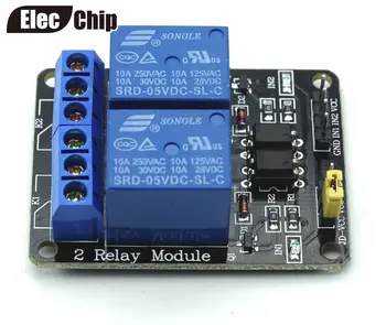 

20pcs With optocoupler 2 channel 2-channel relay modules relay control panel PLC relay 5V two way module