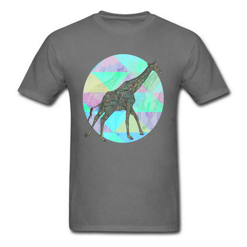 Design Giraffe Remix Men's Top T-shirts Family Labor Day Short Sleeve Crewneck Cotton Tees Design Tee Shirts Free Shipping Giraffe Remix carbon