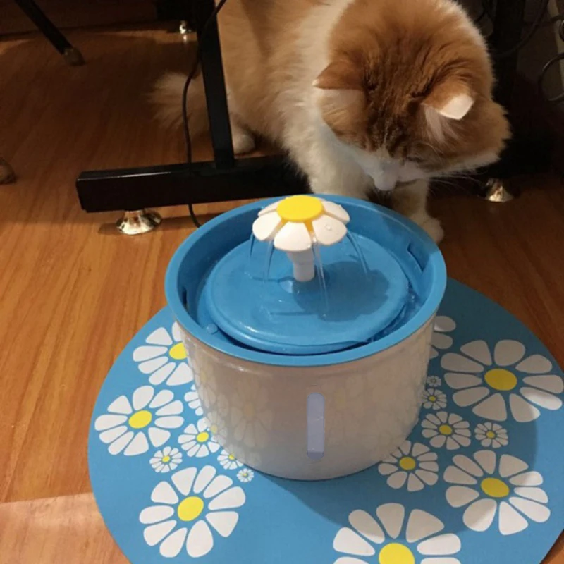 Cat Feeding Feeder Drinking Water Dispenser Drink Filter Pet Product Automatic Dog Electric Fountain Bowl | Дом и сад