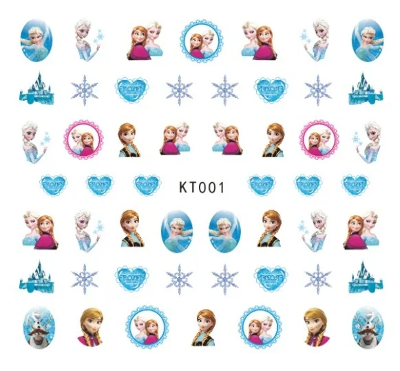 

Newest 5sheet 15type Children Girls Cartoons Stickers Designs Gummed glue 3D Stickers Decals Makep Art Decorations kt001-015