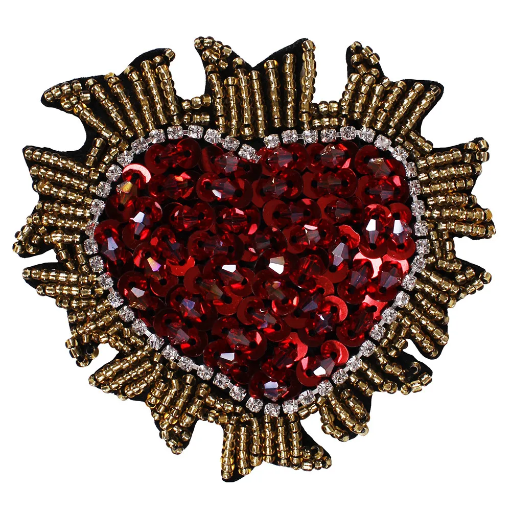 10pieces-Handmade-Beaded-Sequin-Crystal-Heart-Design-Patches-Badge-Applique-Clothing-Bags-Decorated-Sewing-Accessories-TH575