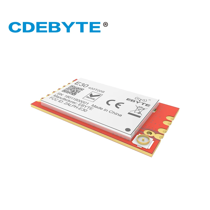 E30 433T20S SI4438 433 МГц 100 мВт IPX штамп антенна отверстия IoT uhf беспроводной