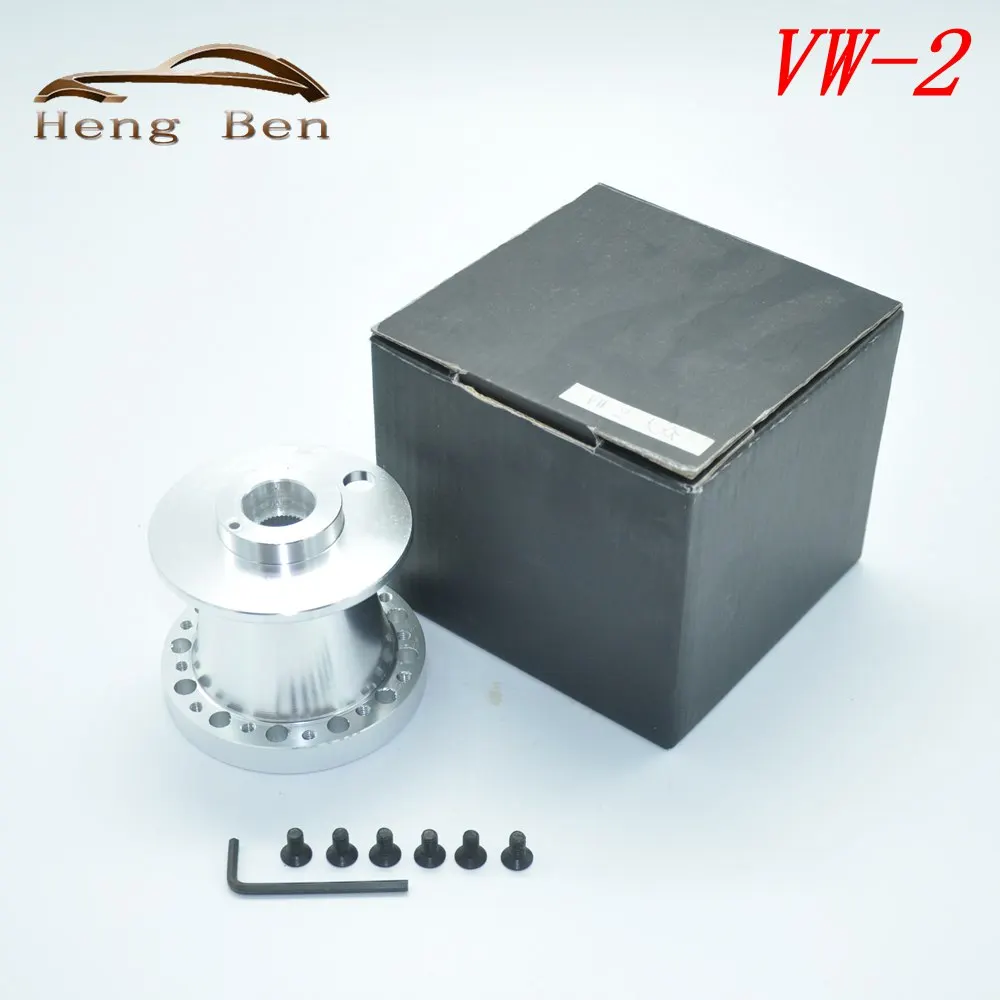 Hb Racing Chrome Billet Aluminum Steering Wheel Boss Kit Hub Adapter