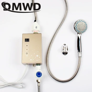 

DMWD MINI Instant Tankless Electric Hot Water Heater Temperature Display Instantaneous Heating Watering Shower Bathroom Kitchen