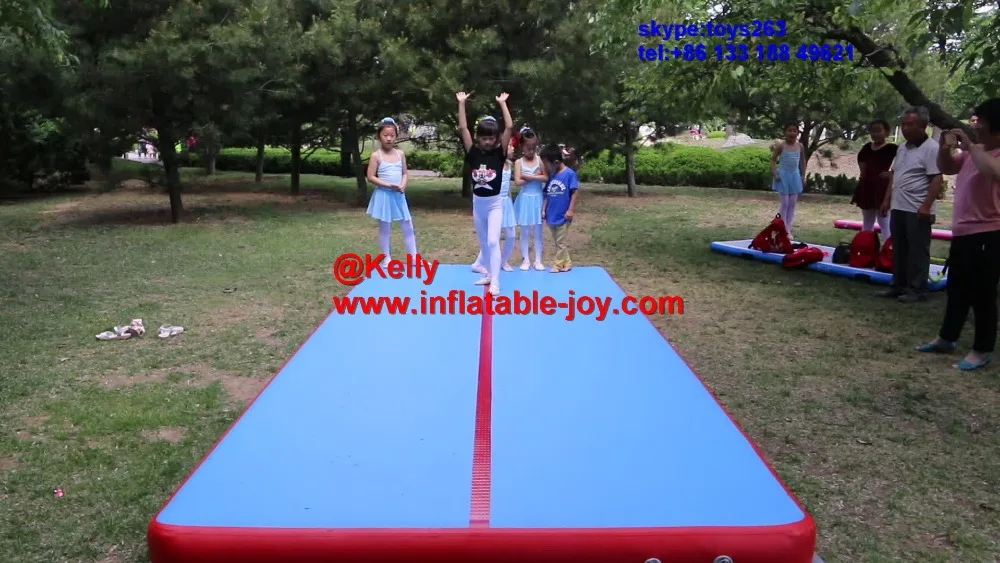 Cheap free door shipping DWF inflatable air track for sale, inflatable air tumble track