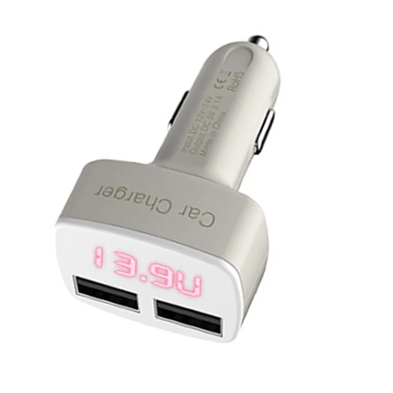 Автомобильное зарядное устройство kebidu 4 в 1 с двумя USB портами 5 В 3 А|Зарядные