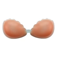 Накладки на грудь в виде ракушки спереди Пряжка без следа без плечевого ремня силиконовый дышащий невидимый бюстгальтер