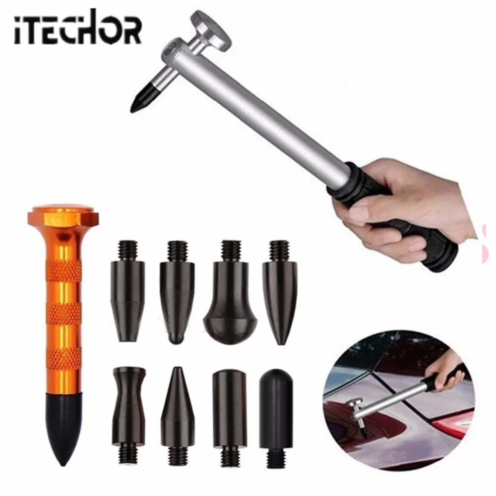 

ITECHOR Set Of Tools Car Dent Repair Tool Set Indentation Repair Pen And Hammer Auto Body Repair Tools Dent Removal Tool Kit Hot