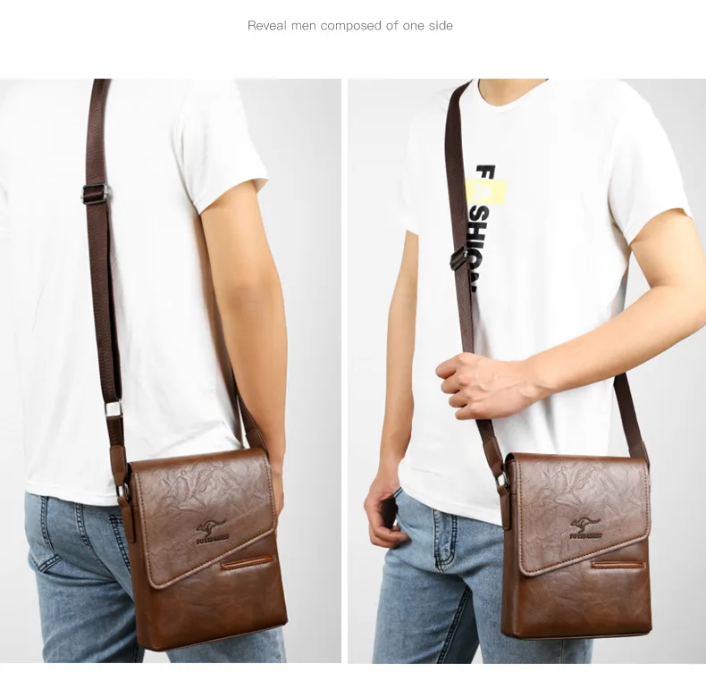 Брендовая классическая мужская сумка в винтажном стиле, повседневные мужские кожаные сумки-мессенджеры, мужские сумки через плечо, деловые сумки для мужчин