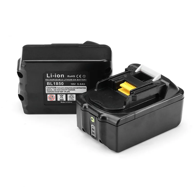 

MAK-18B-Li 18V Li-Ion 5.0Ah/6.0Ah Battery Replacement Power Tool Battery For Makita BL1850 BL1860 Durable
