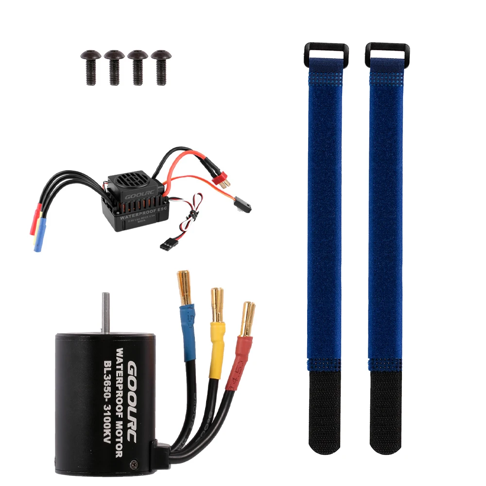 

High Quality GOOLRC Waterproof BL3650 3100KV Brushless Motor with 60A ESC for 1/10 RC Car Off-road Truck