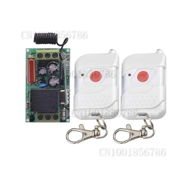 

220V 10A 1Channel WirelessRemote Control Switch AC220V 10A 1CH Receiver and 2 Button Transceiver RF 315MHz/433.92mhz