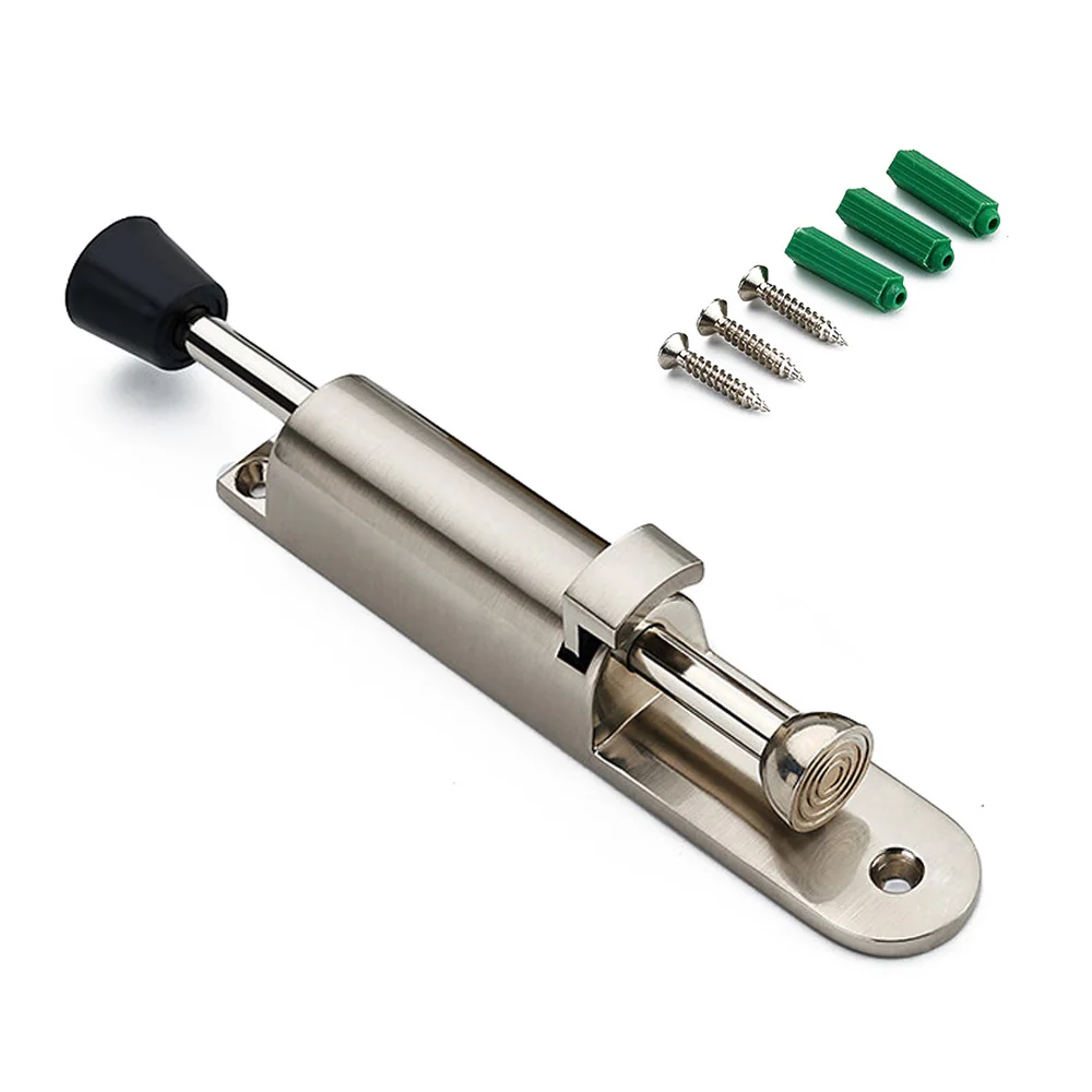 

1pcs Door Blocker Stop Spring Rubber Foot Stainless Steel Tools Replacement Part