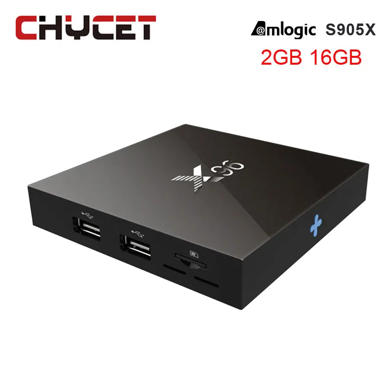 

Chycet X96 TV Box Smart TV Box 2GB 16GB Amlogic S905X Quad Core WIFI HDMI 4K*2K HD Set Top box Smart Media Player Android 6.0
