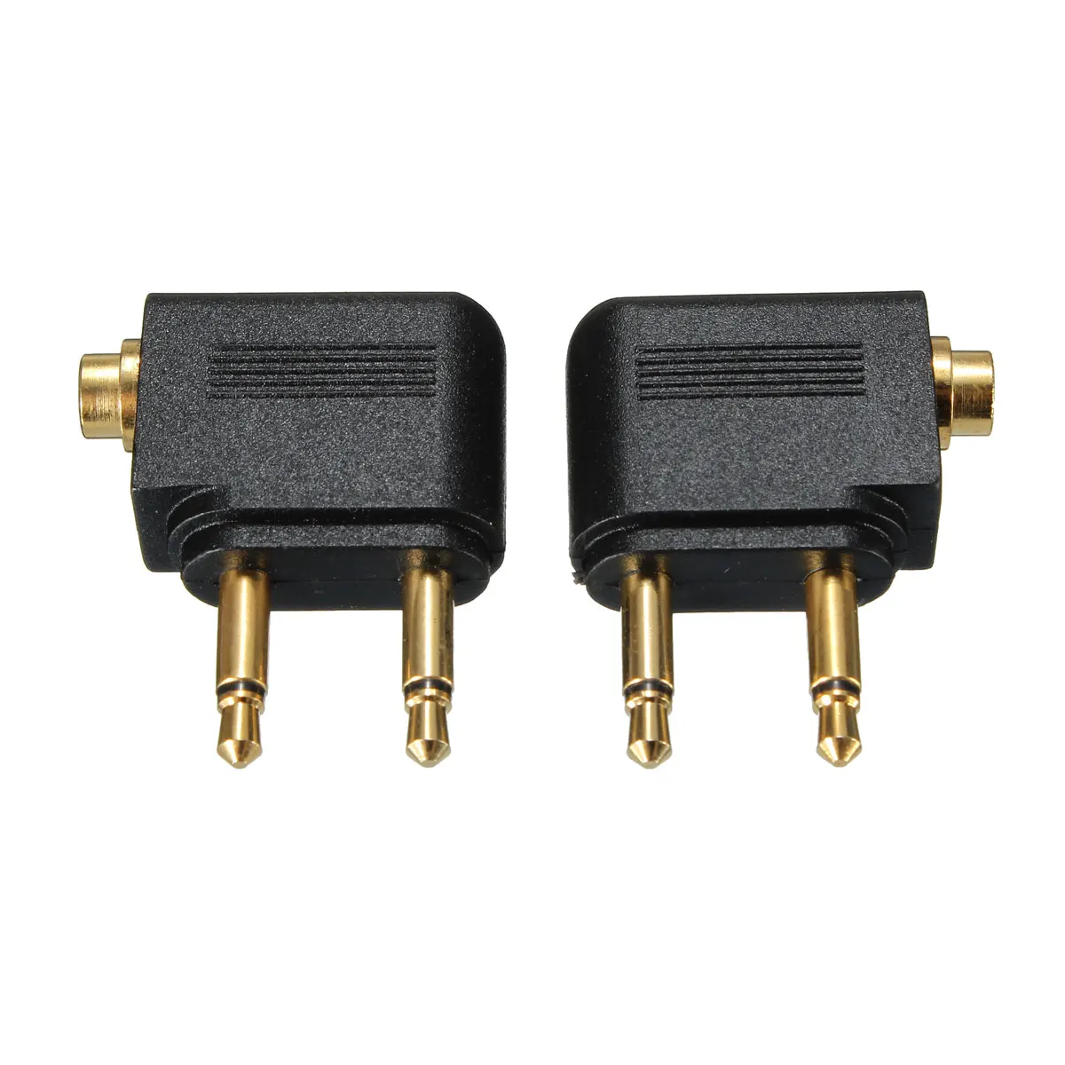 Buy 3.5mm Airline Airplane Adapter To Dual Prong