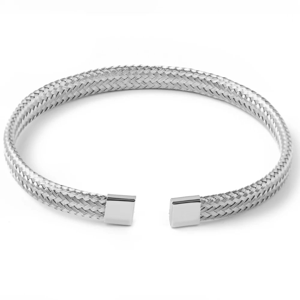 

DIY Handmade 8MM Encryption Flat Thin Wire Styles For Men and Women Braided Bracelet