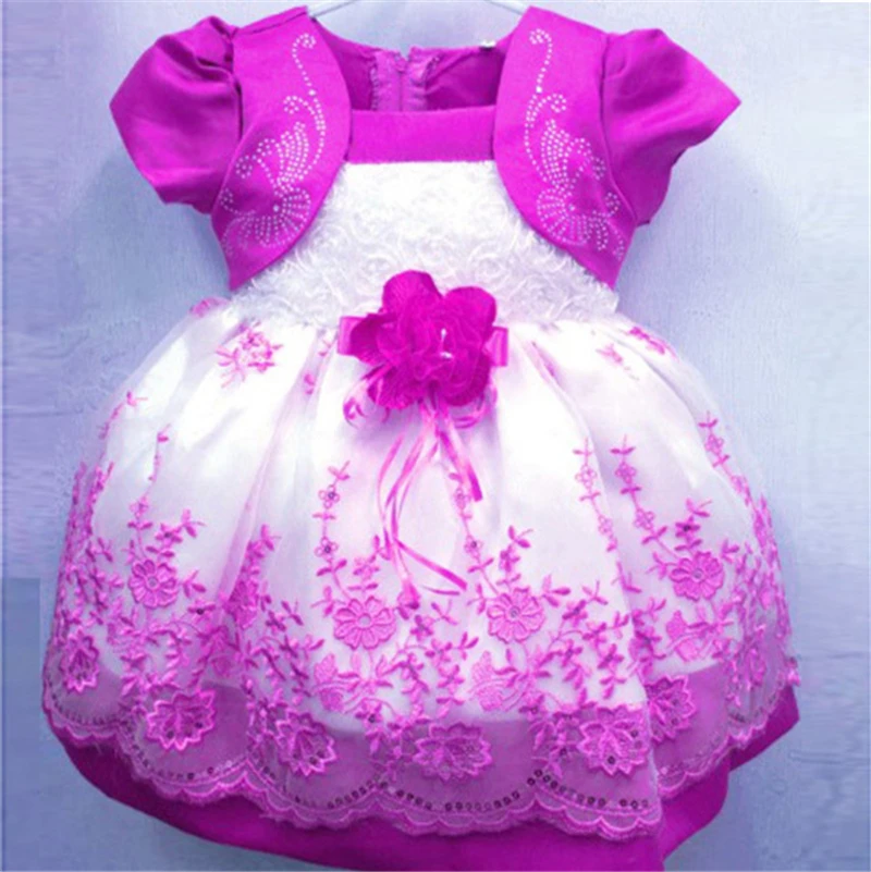 

Hot Kids Baby Girls Princess Dresses Floral Summer Chiffon Costume Party Dresses Size 1-4 Years
