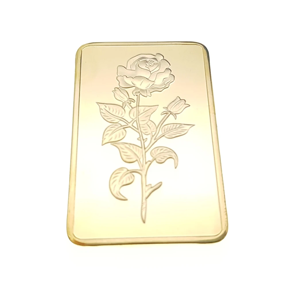 Bullion Washington Rose Flower Romantic Story Coin Collection Medal