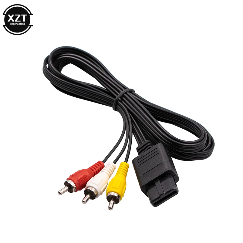 1.8M for Nintendo 64 Audio TV Video Cord AV Cable to RCA for Super Nintend GameCube N64 SNES Game Cube Accessory