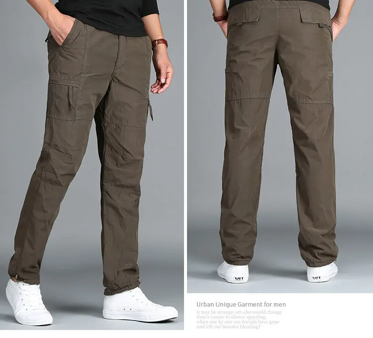 Качественные зимние двойные теплые мужские брюки, мужские армейские военные тактические хлопковые брюки, рабочая одежда