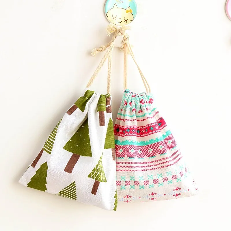 

Homemade Manual Cotton Drawstring Bags 9x12cm 10x15cm 13x17cm Travel organizer Pocket Jewlery Packaging Pouch