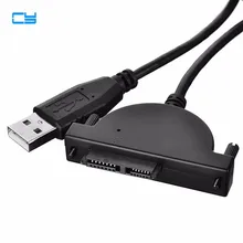 SATA USB 2.0 to Slimline SATA 7+6 13Pin Cable adapter for DVD CR-ROM Drive Adapter Cable with Thumbscrew Locking цена SATA USB 2.0 to Slimline SATA 7+6 13Pin Cable adapter for DVD CR-ROM Drive Adapter Cable with Thumbscrew Locking цены онлайн